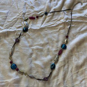 Multicoloured beaded necklace